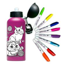 Smiki, Pisicute, sticla cu markere de colorat, 600 ml