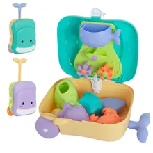 Smiki, valiza cu accesorii pentru nisip si apa, 8 elemente