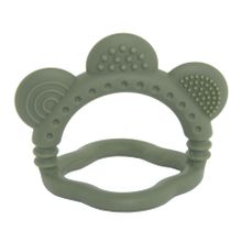 Smiki, Very Bunny, Floricica, jucarie de dentitie din silicon, verde