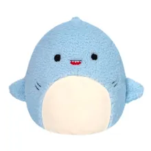 Squishmallows, Fuzzamallows, Medium Plush, Davie Blue Shark, jucarie de plus, 30 cm