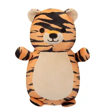 Squishmallows, Hugmee, Medium Plush, Tina Orange Tiger, jucarie de plus, 25 cm