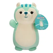 Squishmallows, HugMees, Medium Plush, Fuyuki Mint Green Squirrel, jucarie de plus, 25 cm