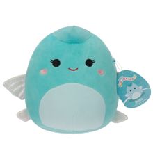 Squishmallows, Little Plush, Bette Light Teal Flying Fish, jucarie de plus, 19 cm