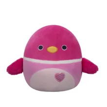 Squishmallows, Little Plush, Della Pink Mallard Duck, jucarie de plus, 19 cm