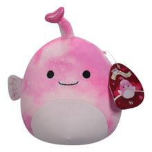 Squishmallows, Little Plush, Sy Pink Tie Dye Angler Fish, jucarie de plus, 19 cm