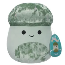 Squishmallows, Medium Plush, Ismail Light Green Velvet Mushroom, jucarie de plus, 30 cm