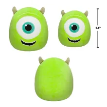 Squishmallows, Monsters Inc., Mike Wazowski, jucarie de plus, 14"