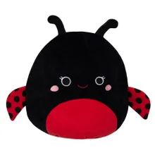 Squishmallows, Trudy - Black Ladybug, jucarie de plus, 40 cm