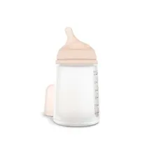 Suavinex, Zero Zero, biberon, tetina din silicon, debit mediu, suplimentarea alaptarii la san, 270 ml
