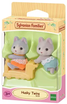 Sylvanian Families, Catelusii gemeni Husky, set de figurine, 5638