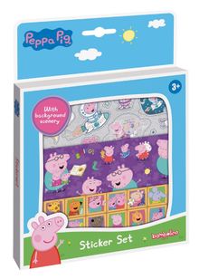 Totum, Purcelusa Peppa, set de stickere cu imagine de fundal