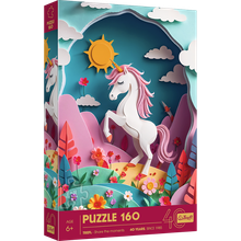 Trefl, 40 Years, Paper Art: Unicorn, puzzle, 160 piese