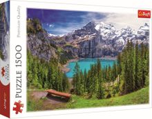 Trefl, Lacul Oeschinen, Alpi, Elvetia, puzzle, 1500 piese