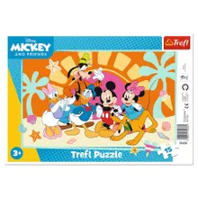 Trefl, Mickey Mouse, puzzle, 15 piese