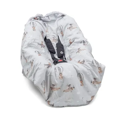 Albero Mio, Zbor cu balonul, paturica pentru scaun auto, 110-105 cm