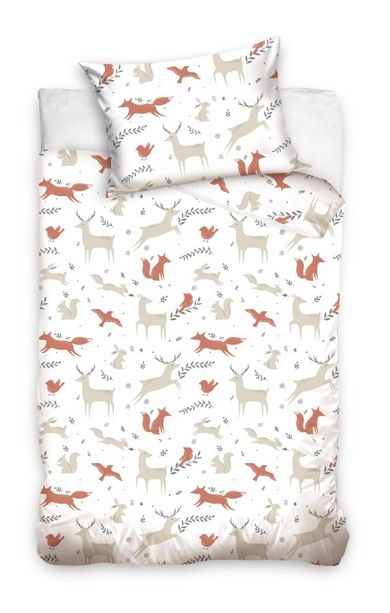 Animale, set lenjerie de pat single, 100-135 cm