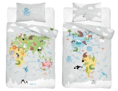 Animale, set lenjerie de pat single, 100-135 cm