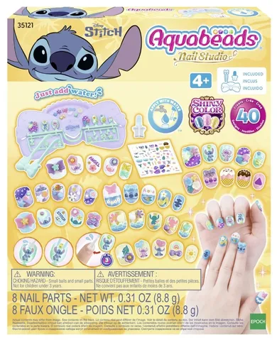 Aquabeads, Lilo si Stitch, Nail Studio, set creativ, 35121