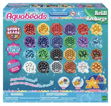 Aquabeads, Margele stralucitoare, set suplimentar, 2000 elemente, 31995