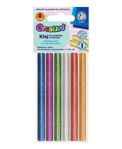 Astra, Creativo, lipici fierbinte, culoare, 6 buc.