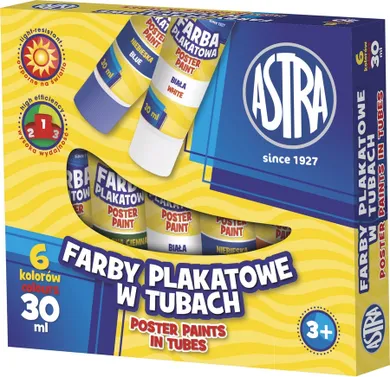 Astra, guase, 6 culoare, 30 ml