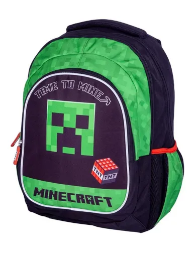 Astra, Minecraft, Time to mine, rucsac pentru scoala cu 3 compartimente