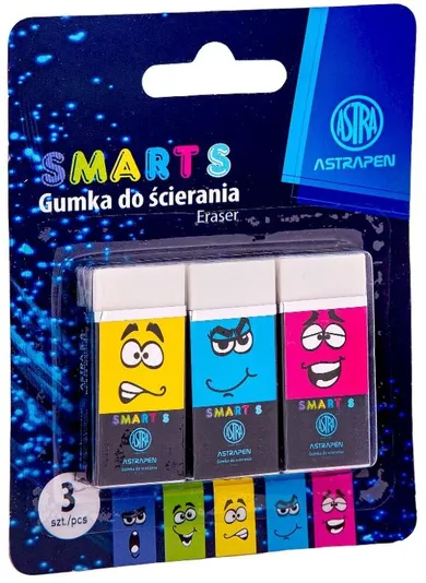 Astra, Pen Smart, radiera, 3 buc.