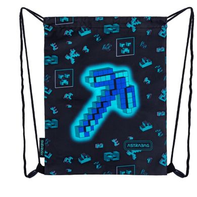 Astrabag, rucsac cu snur, Dark Pixel