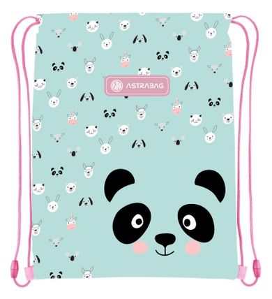 Astrabag, rucsac cu snur, Teddy Panda