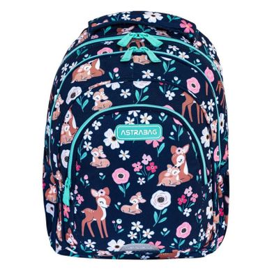 Astrabag, rucsac pentru scoala, cu 3 compartimente, Baby Deer