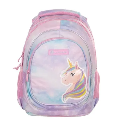 Astrabag, rucsac pentru scoala, cu 3 compartimente, Fairy Unicorn