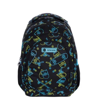 Astrabag, rucsac pentru scoala cu 3 compartimente, Skate