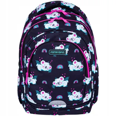 Astrabag, rucsac pentru scoala, cu 3 compartimente, Sleepy Koala