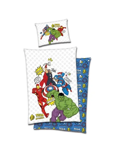 Avengers, set lenjerie de pat single, 160-200 cm