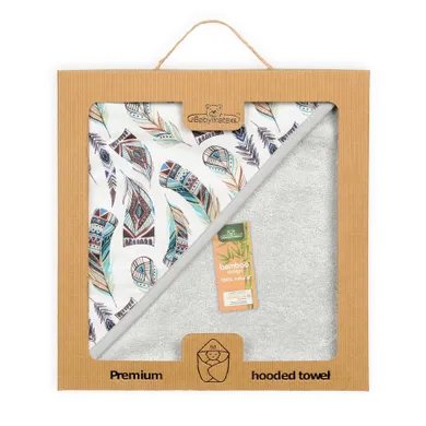 BabyMatex, Bamboo Design, prosop cu gluga din bambus, 100-100 cm