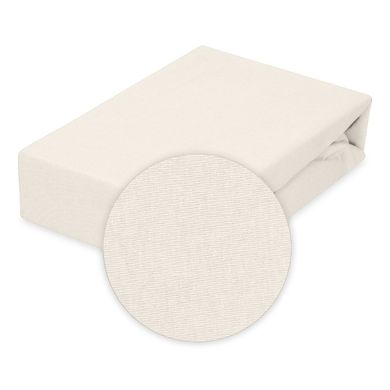 Babymatex, cearceaf jersey cu elastic, ecru, 60-120 cm