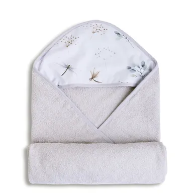 Babymatex, Maxi, halat de baie din bumbac froté pentru bebelusi, gri, 100-100 cm