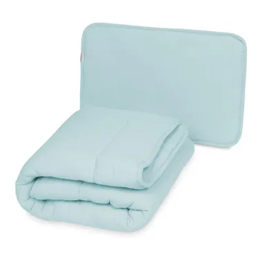 BabyMatex, Muslin, duvet & perna set, 135-100 cm + 40-60 cm, menta verde