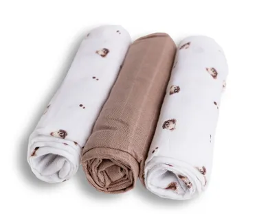 Babymatex, scutec din bambus, 70-70 cm, 3 buc.