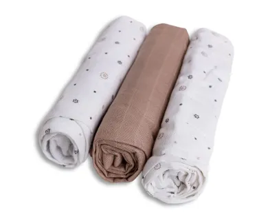 Babymatex, scutec din bambus, 70-70 cm, 3 buc.