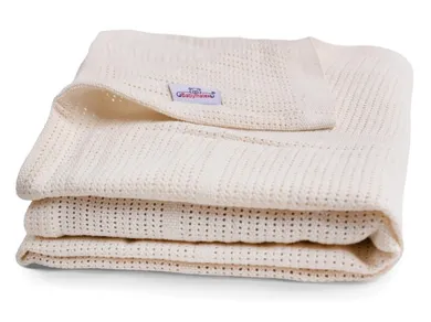 Babymatex, Sisi, patura din bumbac, 75-100 cm, ecru