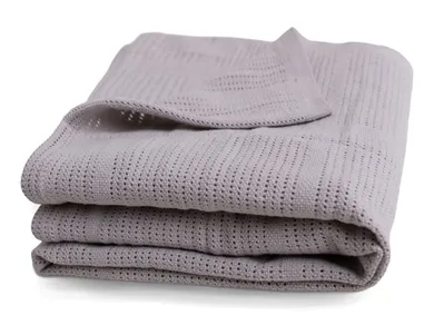 Babymatex, Sisi, patura din bumbac, 75-100 cm, gri