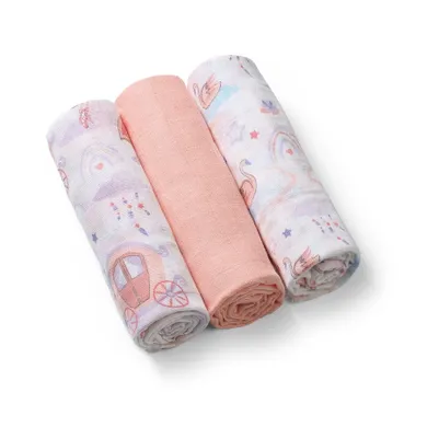 BabyOno, Balerina, Scutece din muselina, 70-70 cm, 3 buc.