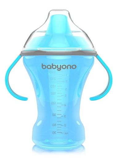 BabyOno, Natural Nursing, cana anticurgere cu cioc tare, 260 ml