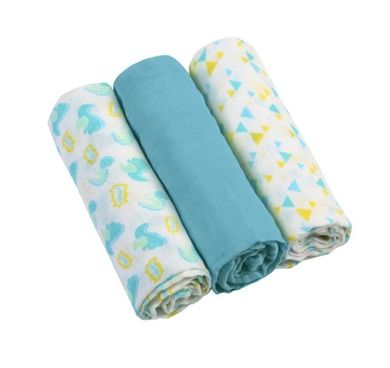 BabyOno, scutece din muselina, albastru, 3 buc.