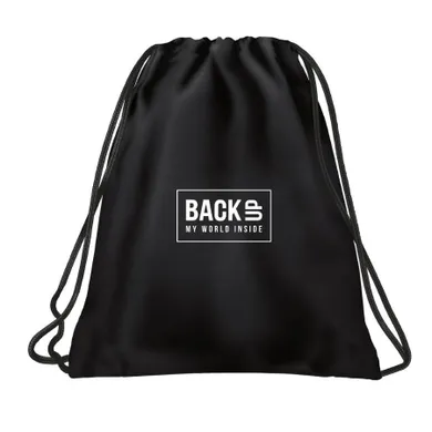 BackUp, rucsac cu snur, negru