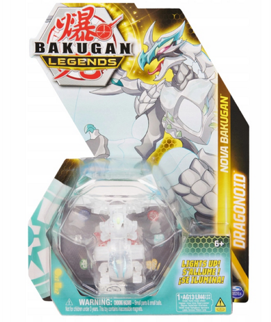 Bakugan Legends, figurina cu lumina Dragonoid White