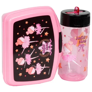 Balerina, cutie pentru pranz + sticla de apa, set, 330 ml