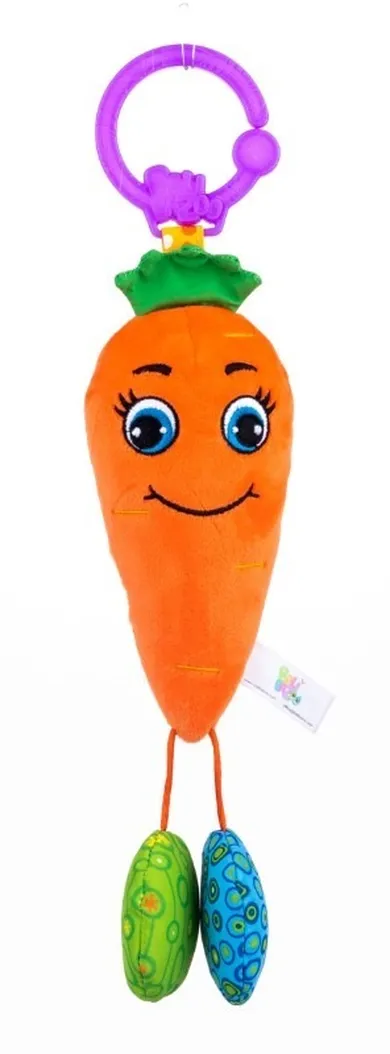 Balibazoo, Easy Peasy Plushes, morcov, jucarie cu agatatoare