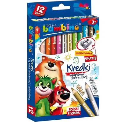 Bambino, creioane, 12 culoare
